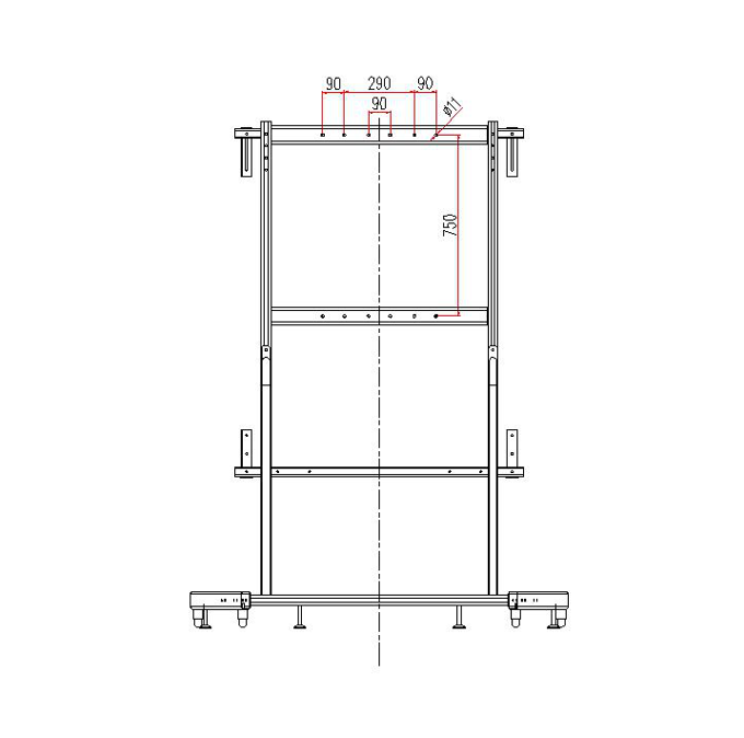 프로젝터와 함께 사용하는 인터랙티브 화이트보드용 모바일 스탠드 1