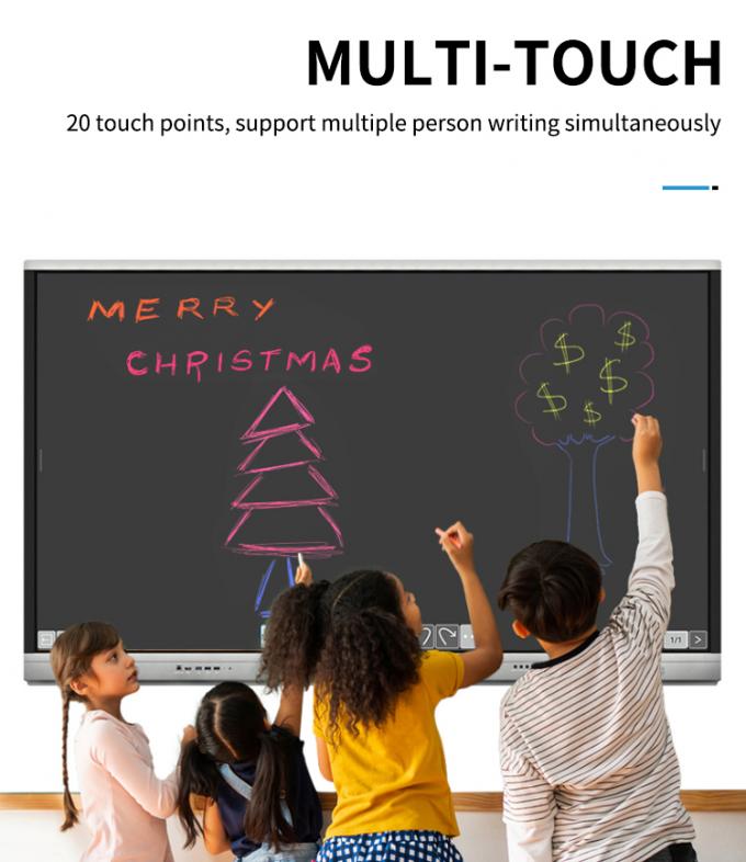 아이보드 신제품 98" 4K 스마트 디스플레이 대화형 평면판 디스플레이 회의실용 대형 터치 스크린 모니터 5
