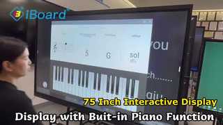 회의용 75인치 대화형 평면 패널