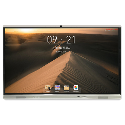 상호 작용하는 LCD 평면 디스플레이 장치 4K 안드로이드 11 다중 터치는 교육부를 위한 OPS 슬롯과 스크린 모니터를 이끌었습니다