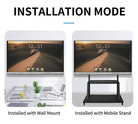 75인치 인터랙티브 터치 스크린 모니터 20/40 터치 포인트와 초외선 터치