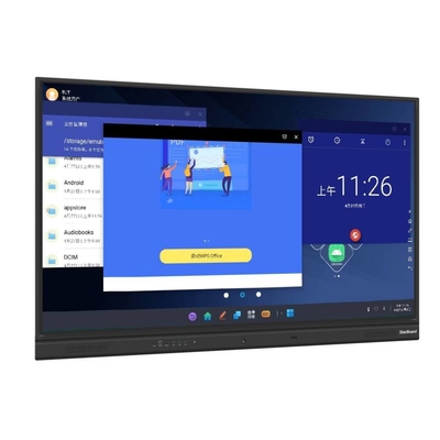 높은 정확성 적외선 인터랙티브 화이트보드 USB 포트 연결 사용자 정의 디자인 인터랙티브 평면 화면