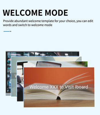 IR LED 상호 작용하는 희고 매끄러운 칠판 75" 교육을 위한 상호 작용하는 LCD 편평한 패널 접촉 감시자