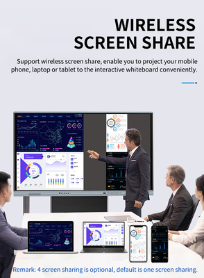 iBoard 고품질 적외선 대화형 평면 패널 디지털 보드 75 인치 20 터치 포인트 USB3.0