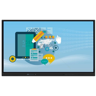 86인치 스마트 TV 모니터 인터랙티브 화이트보드 평면 패널과 함께 모든 PC 터치 스크린 학교 사무실 쇼케이스