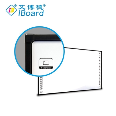 인터랙티브 프로젝터 보드 맞춤형 크기 82 ~ 120 인치 손가락 터치 스마트 보드 PC USB 연결 화이트보드