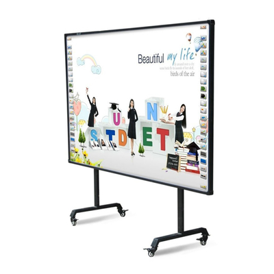 인터랙티브 프로젝터 보드 맞춤형 크기 82 ~ 120 인치 손가락 터치 스마트 보드 PC USB 연결 화이트보드