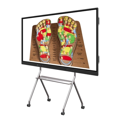 LED 인터랙티브 화이트보드 65/75/86/105/110 인치 손가락 전자 멀티 터치 스크린 스마트 LCD 디스플레이 회의실