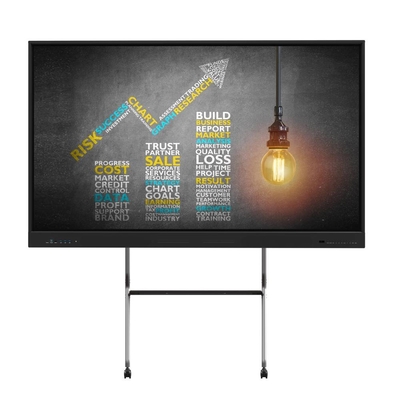 LED 인터랙티브 화이트보드 65/75/86/105/110 인치 손가락 전자 멀티 터치 스크린 스마트 LCD 디스플레이 회의실