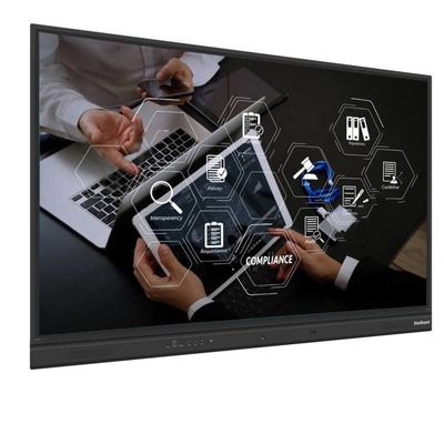 75 86 인치 IR 인터랙티브 화이트보드 손가락 터치 디지털 4K UHD 3840*2160 과학 교육 교육 보드
