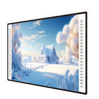 인터랙티브 프로젝터 보드 4K 82 85 102 인치 사이드 바 10 터치 포인트 USB PC 펜 손가락 쓰기 화이트 보드 학교용