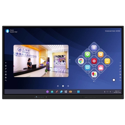 LCD 스마트 보드 110 인치 최신 인터랙티브 디스플레이