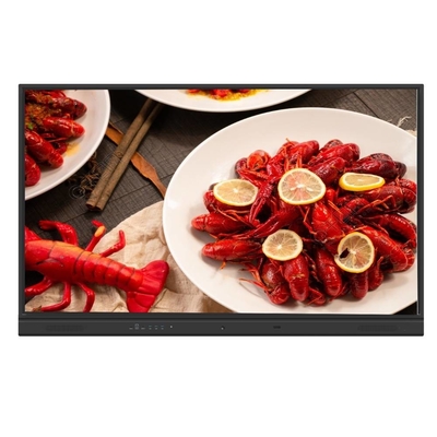 65인치 인터랙티브 터치 패널 안드로이드 11/13 시스템 20 터치 컴퓨터 노트북 교습용으로 연결