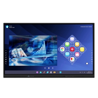 LED 교육 보드 공급자 PC 스마트 TV 모니터 다목적 터치 스크린과 함께 대화형 평면 패널