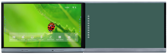 지능형 블랙보드 75-98 인치 스마트 TV 모니터 화이트보드 평면 패널 HDMI 및 USB 대학 학습