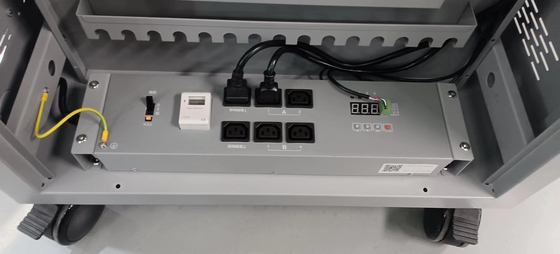 충전 카트 AC 충전 DC 충전 및 USB 타입 A 타입 C 밸브 저장 아이패드 충전 캐비닛 바퀴가 있는 교실용 충전 카트
