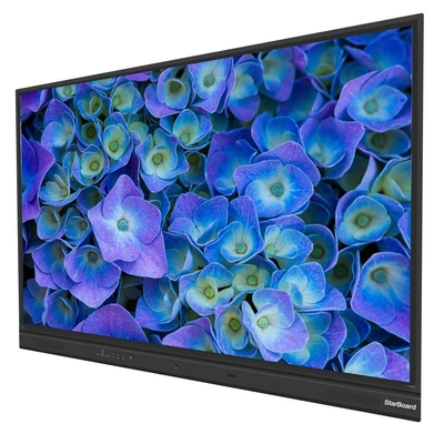 인터랙티브 평면 패널 EDLA 구글 CE 인증 4K 98 인치 20 포인트 안드로이드 13 화면 공유 카메라 마이크 미디어 플레이어