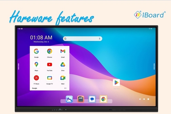 IR 20 터치 포인트 4mm 강화 유리 Android 13 Google EDLA 16+256G 인증 인터랙티브 터치 스크린 디스플레이 패널