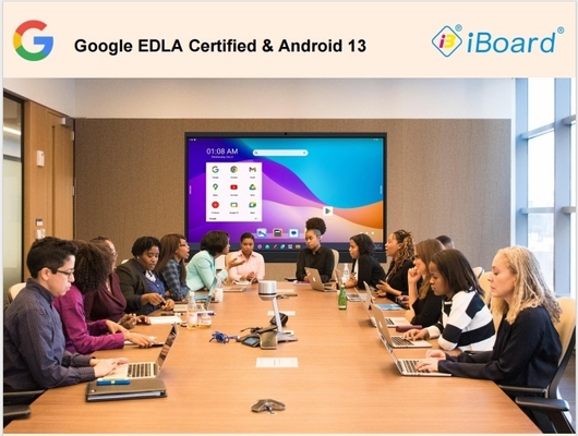 구글 EDLA 인증 맞춤형 기능 안드로이드 13 IR 20 터치 포인트 D-LED 인터랙티브 터치 화면 디스플레이 모니터
