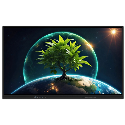 LCD 스마트 보드 86인치 안드로이드 14 8+128G 40 터치 포인트 와이파이 bt hdmi 학교 사무용 캘리브레이트 소프트웨어