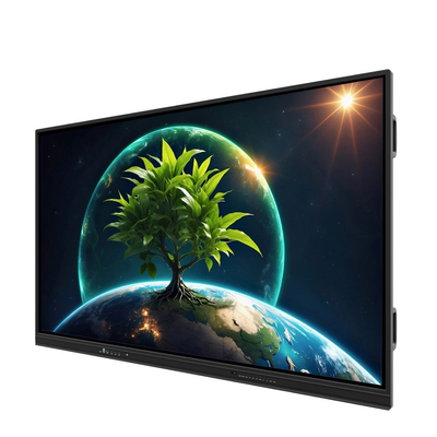 LCD 스마트 보드 86인치 안드로이드 14 8+128G 40 터치 포인트 와이파이 bt hdmi 학교 사무용 캘리브레이트 소프트웨어