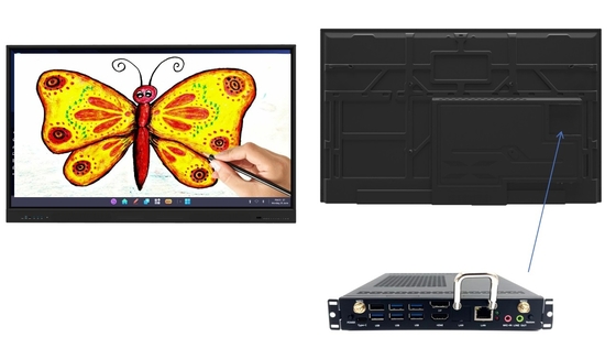 인터랙티브 평면 패널 스마트 보드를 위한 OPS 컴퓨터 i5/i7