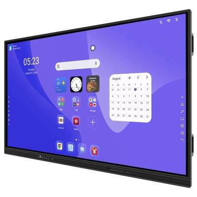 4K HD 65 75 인치 학교 대화형 화이트보드 LCD 디스플레이 회의 전자 디지털 대화형 평면 패널