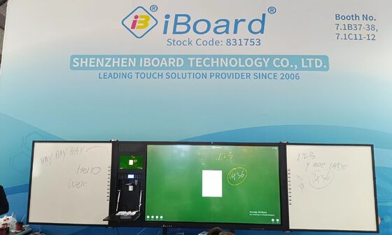 Iboard Factory Direct 75인치 잠금 가능 기록 가능 상호 연결된 칠판 스마트 화이트보드