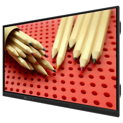 LCD 스마트 보드 안드로이드 14 4+32G 저렴한 가격 65 75 86 인치 USB 와이파이 온화 유리 스마트 TV 모니터 학교 사무실