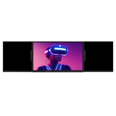75 86 98 인치 ABA 타입 지능형 스마트 터치 패널 사이드 보드와 안드로이드 PC 카메라 마이크 시스템