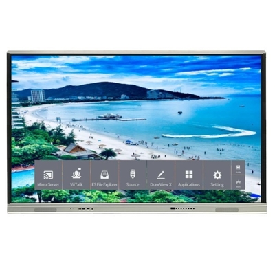 4K 해상도 인터랙티브 평면 패널 350 밝기 높은 밝기 및 15W * 2 스피커 안드로이드 13 인터랙티브 화이트보드 학교 교육 및 회의