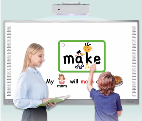 iBoard 82 86 96인치 멀티 터치 지원 USB 인터페이스 적외선 인터랙티브 화이트보드 - 학교 교육 사무실 회의실 회의를 위한 원활한 프레젠테이션