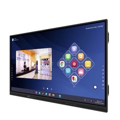 공장 도매 4mm 강화 유리, 무선 화면 공유, HDMI, 빠른 화면 프로젝션, Android 14, 8+128G, 16+256G, 인터랙티브 화이트보드 터치 스크린 디스플레이 패널