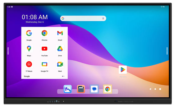 55 65 75 86 98 105 인치 디지털 4K 인터랙티브 평면 패널 터치 스크린