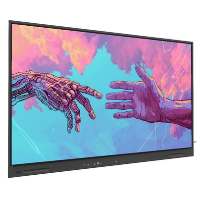 LCD 스마트 보드 65 75 86 인치 안드로이드 PC 컴퓨터 적외선 터치 패널 스마트 TV 보드 회의 프로그램과 학교 교육