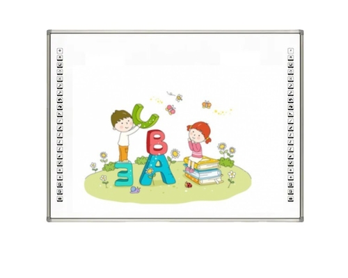 세라믹 / 부드러운 반짝이는 플라스틱 표면 IR 인터랙티브 화이트보드 스마트 터치 패널 22pcs 핫키 각 쪽으로 빠르고 쉬운 탐색을 위해 학교 교육 화이트보드