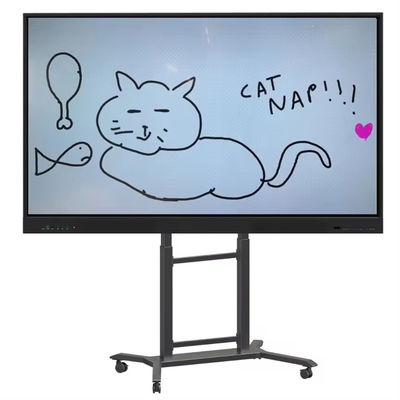 적외선 터치 기술 인터랙티브 터치 스크린 모니터 150W 전력 소비 178° 전망 각