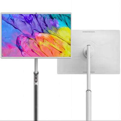 iBoard 32인치 휴대용 스마트 터치 스크린 모니터 안드로이드 13, 8+128GB 내장 카메라와 스피커