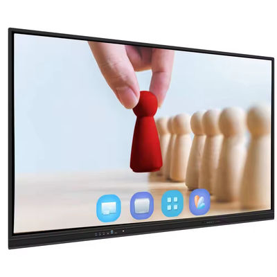 4K 안드로이드 14 인터랙티브 보드 86인치 멀티미디어 스마트 화이트보드 회의 교실용 전자 터치 스크린 디스플레이