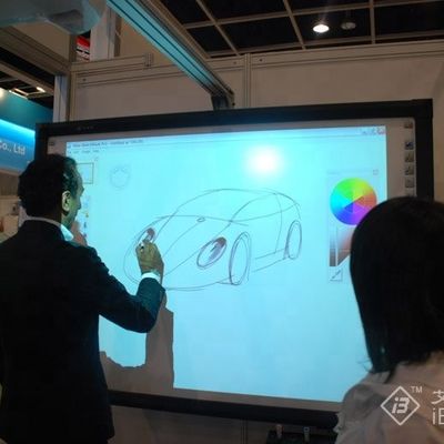 20 터치 포인트 아이보드 알루미늄 프레임 소재와 이동 가능한 모바일 스탠드를 가진 인터랙티브 화이트보드