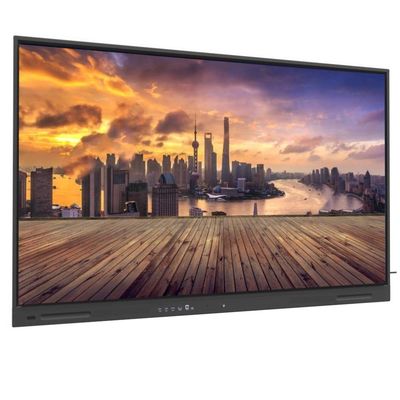 LCD 스마트 보드 크롬북 MAC 리눅스 윈도우 경험을 높여 HDMI USB VGA 출력 와이파이 65 75 86 인치 패널