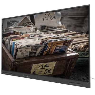 블랙 LCD 스마트 보드 USB 출력 350cd / m2 와이파이 및 무선 공유 110 인치 모니터