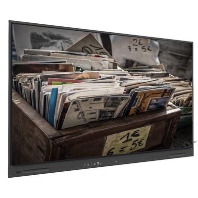 블랙 LCD 스마트 보드 USB 출력 350cd / m2 와이파이 및 무선 공유 110 인치 모니터
