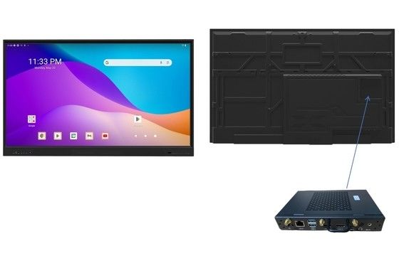 공장 직선 IBoard OPS 컴퓨터 미니 PC 안드로이드 13 EDLA IR 인터랙티브 화이트보드 스마트 터치 스크린 학교 교육