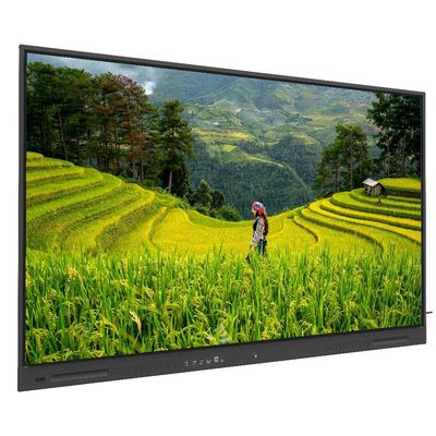 대화형 평면 패널 75 인치 안드로이드 14 OPS PC 와이파이 BT USB RJ45 터치 소프트웨어 학교 교육 교육 회의