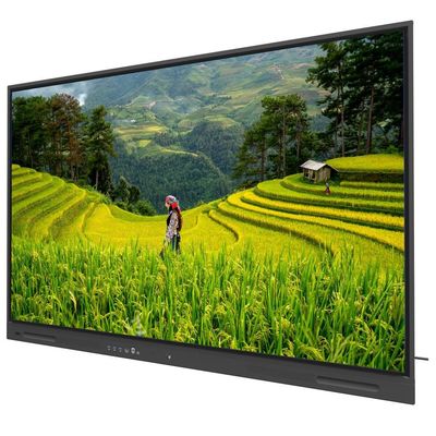 대화형 평면 패널 75 인치 안드로이드 14 OPS PC 와이파이 BT USB RJ45 터치 소프트웨어 학교 교육 교육 회의
