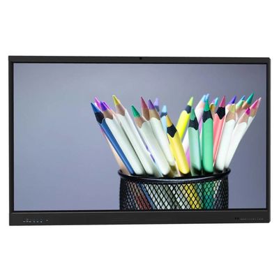 LCD 스마트 보드 75인치 IFP 안드로이드 14 8+128G 카메라 마이크 스피커 라이트 센서 와이파이 적외선 50 터치 포인트 학교 온라인 교육 사무실 줌 팀 회의