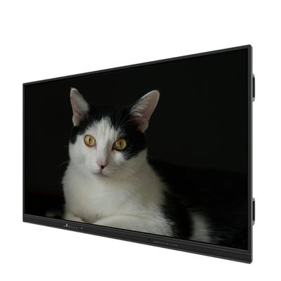 98인치 4K 인터랙티브 평면 패널 안드로이드 14 8+128GB 디지털 스마트 터치 스크린 안드로이드 OPS 모바일 스탠드 수업 회의용 선택