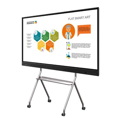 75" LED 인터랙티브 화이트보드 멀티 터치 디스플레이 안드로이드 윈도우 듀얼 시스템