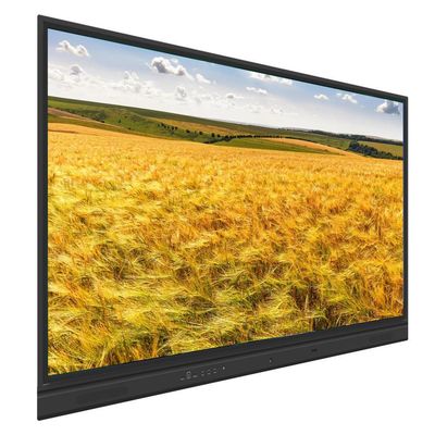 75 86인치 벽걸이형 LCD 인터랙티브 화이트보드, 2x 15W 스피커 (서브우퍼 옵션) 및 옵션 내장 카메라 및 마이크, 안드로이드 PC 시스템